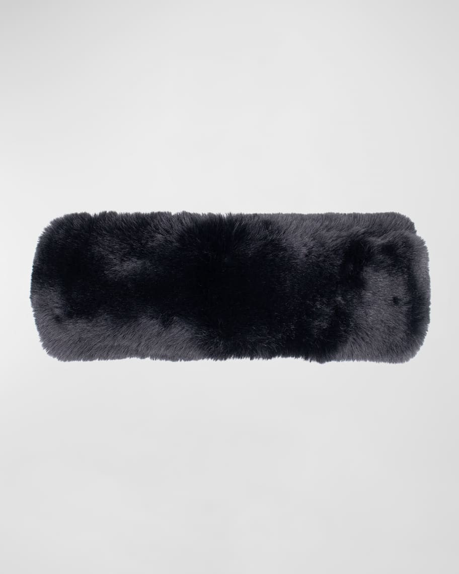 Surell Accessories Faux Rex Rabbit Fur Headband | Neiman Marcus