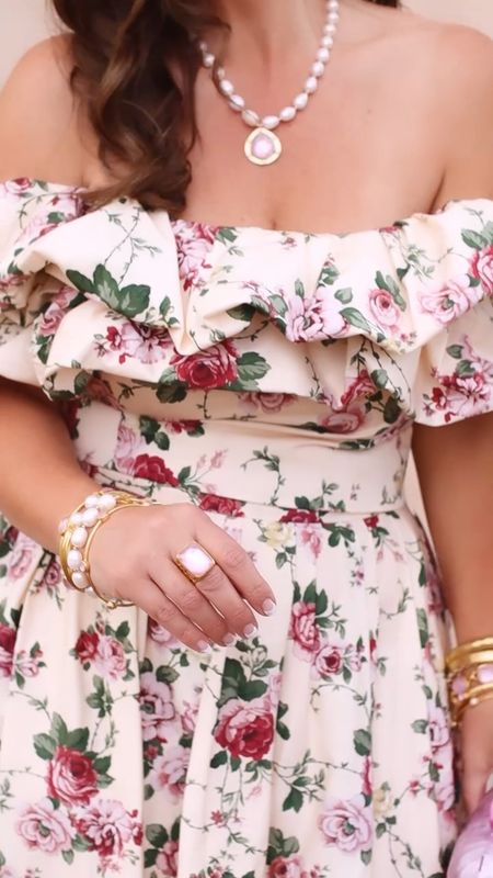 Two piece floral dress / floral two piece set / wedding guest dress / now on sale / Julie Vos / statement jewelry 

#LTKWedding #LTKStyleTip #LTKFindsUnder100