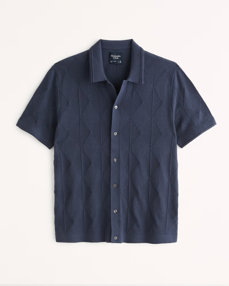 Button-Through Sweater Polo | Abercrombie & Fitch (US)