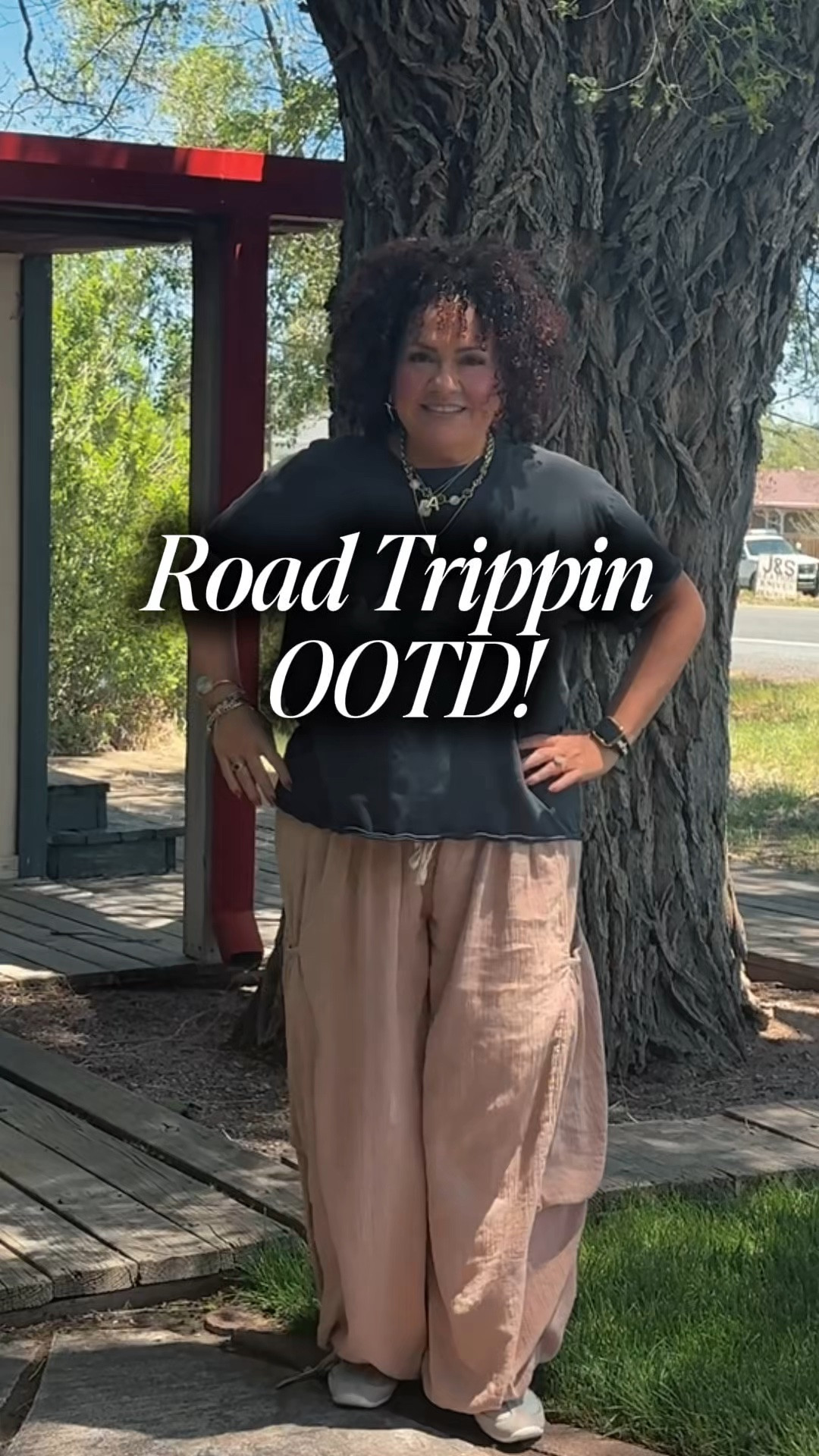 Free people had the perfect road trip fits!!  I’m wearing a medium in pants, large in butterfly T

#LTKOver40 #LTKMidsize #LTKSeasonal