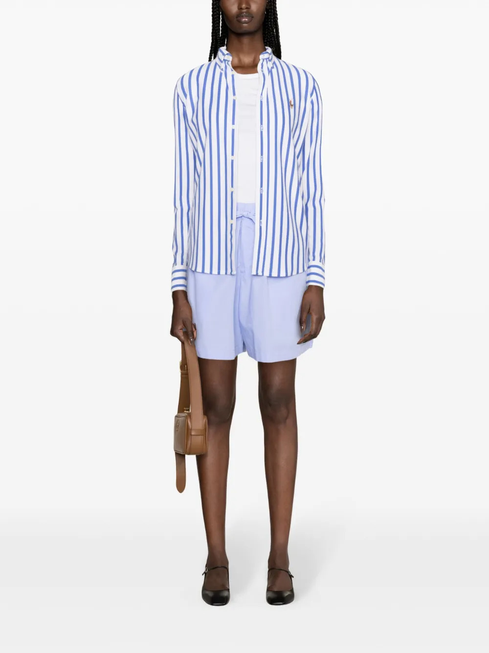 Polo Ralph Lauren Polo Pony-embroidered Knitted Shirt - Farfetch | Farfetch Global