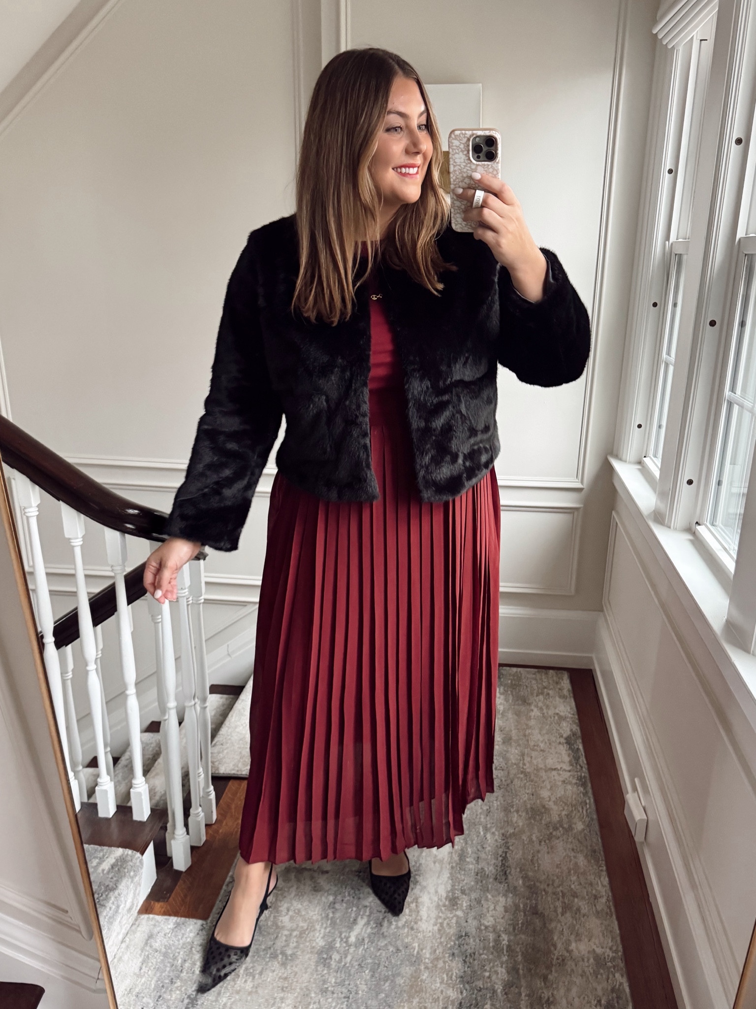 Wearing size XXL in dress & faux fur jacket. Get 50% off your order + cyber deals starting at $19.50! #ad #injcrew @JCrew

#LTKMidsize #LTKCyberWeek #LTKSaleAlert