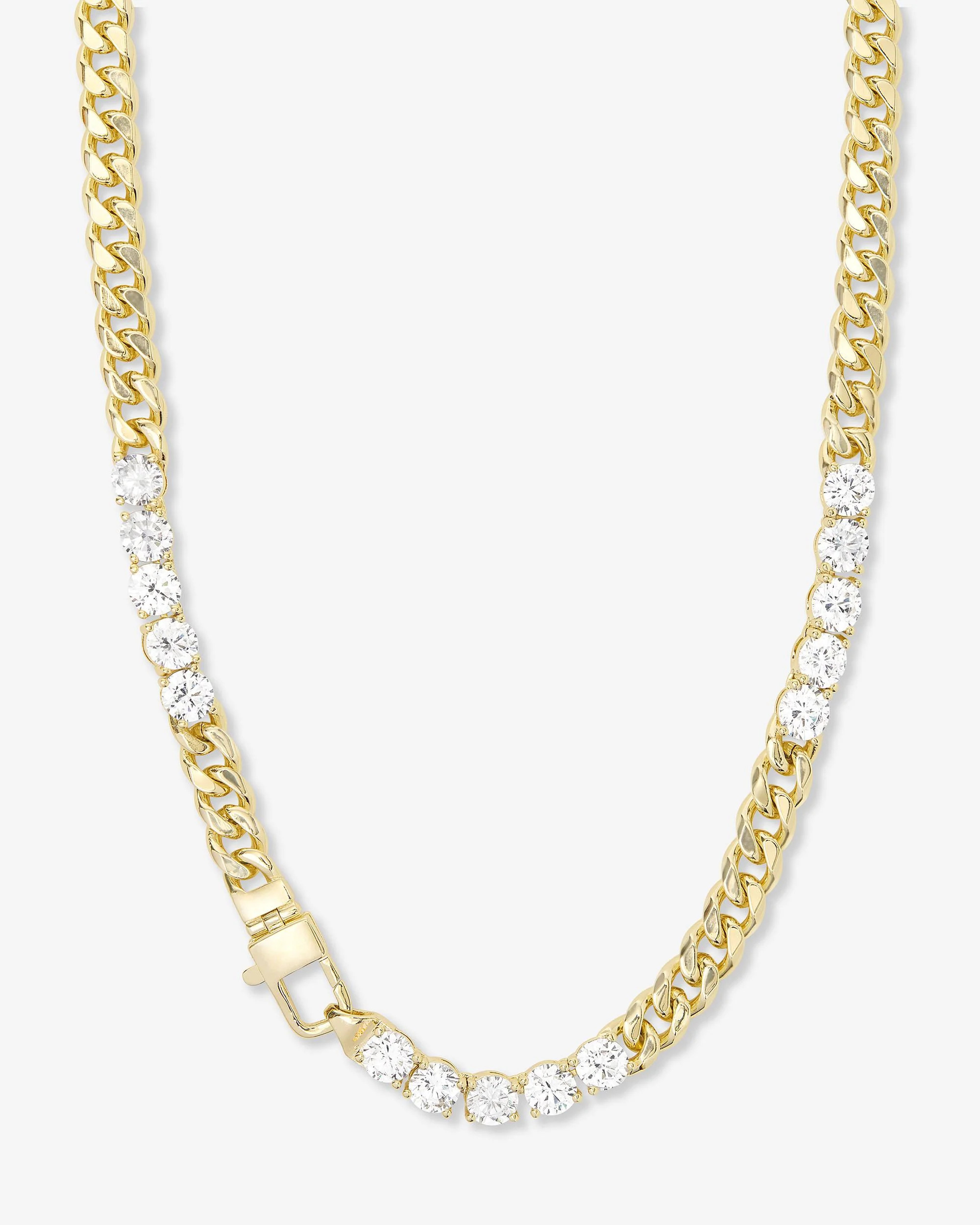 Julian's Obsessed with Diamonds Necklace - Gold|White Diamondettes - 16 | Melinda Maria Jewelry