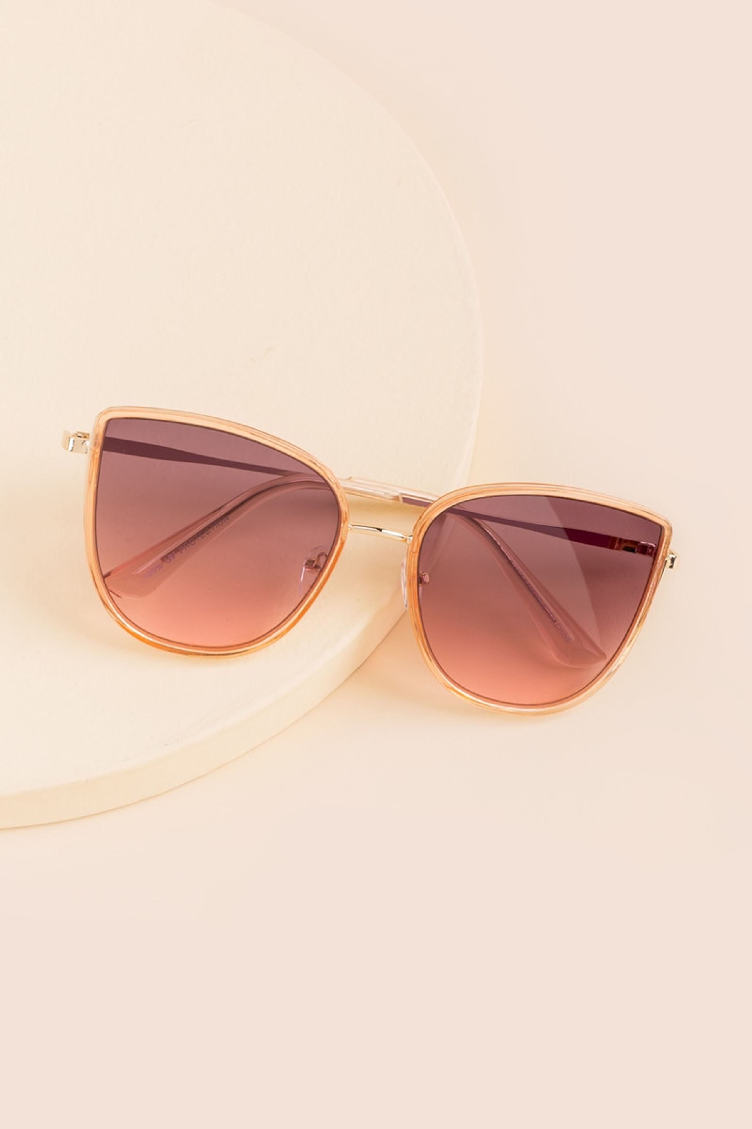 Jasmine Slim Frame Cat Eye Sunglasses | Francesca's