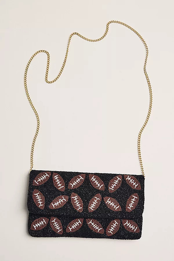 Lisi Lerch Beaded Football Clutch | Anthropologie (US)