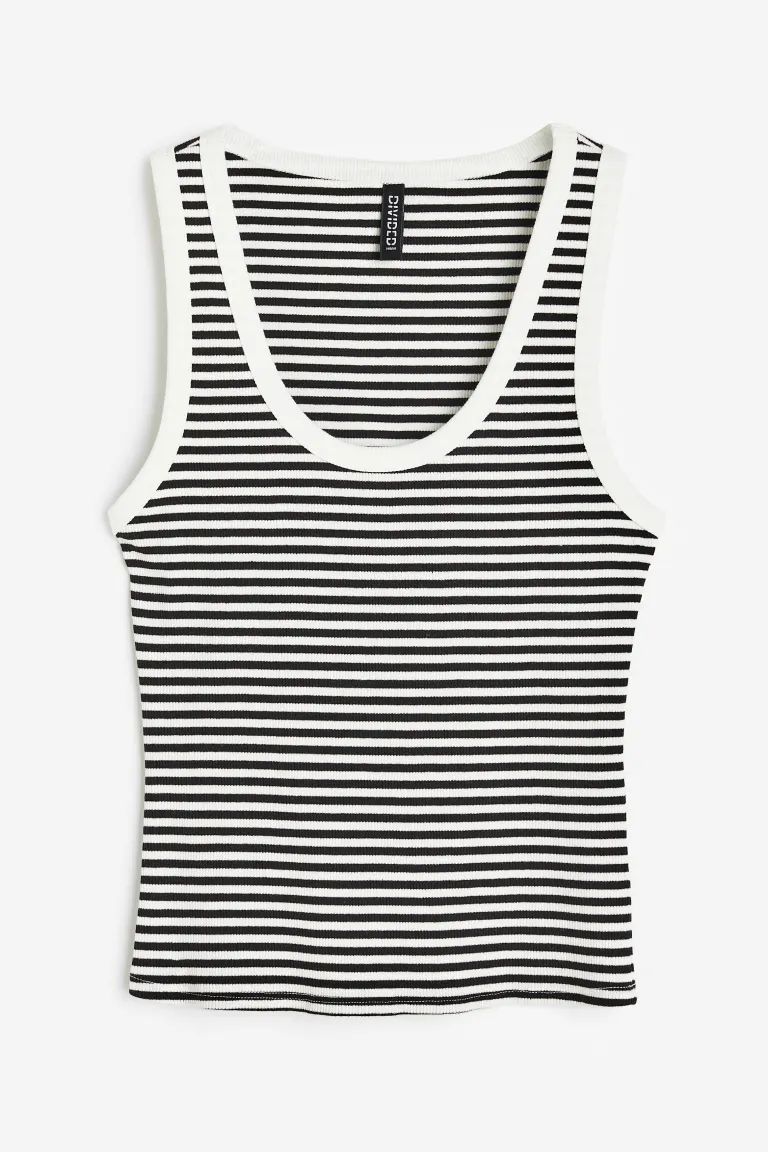 Ribbed Cotton Tank Top | H&M (US)