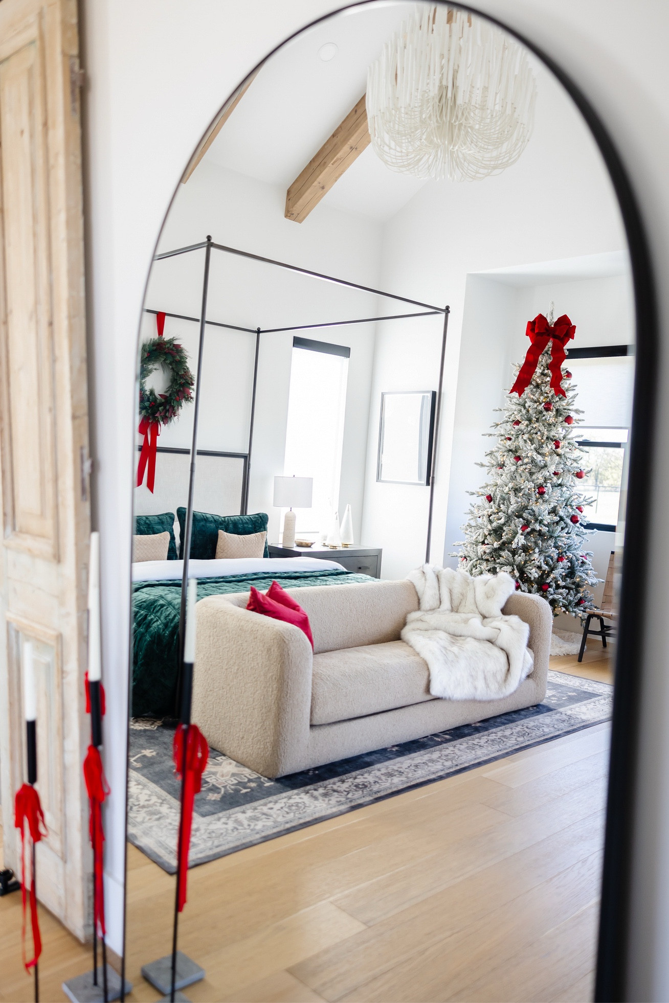 At the time of posting this on 12/1, this large arch mirror is currently $221 after you clip the $150 off coupon. I paid over $600 for my mirror this size. This is a fantastic price.

#LTKSaleAlert #LTKHoliday #LTKCyberWeek