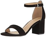 CL by Chinese Laundry Women's Jessie Block Heel Dress Sandal, Black Super Suede, 6 M US | Amazon (US)
