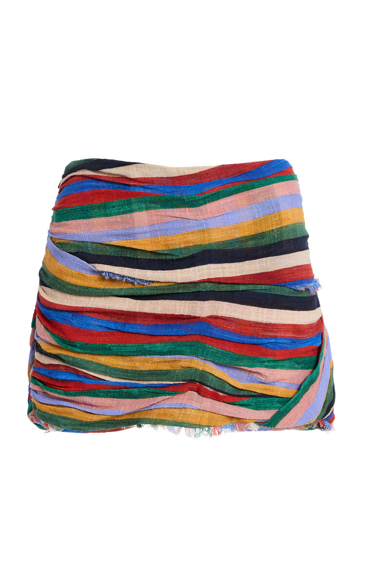 Nicola Striped Cotton Mini Skirt | Moda Operandi (Global)
