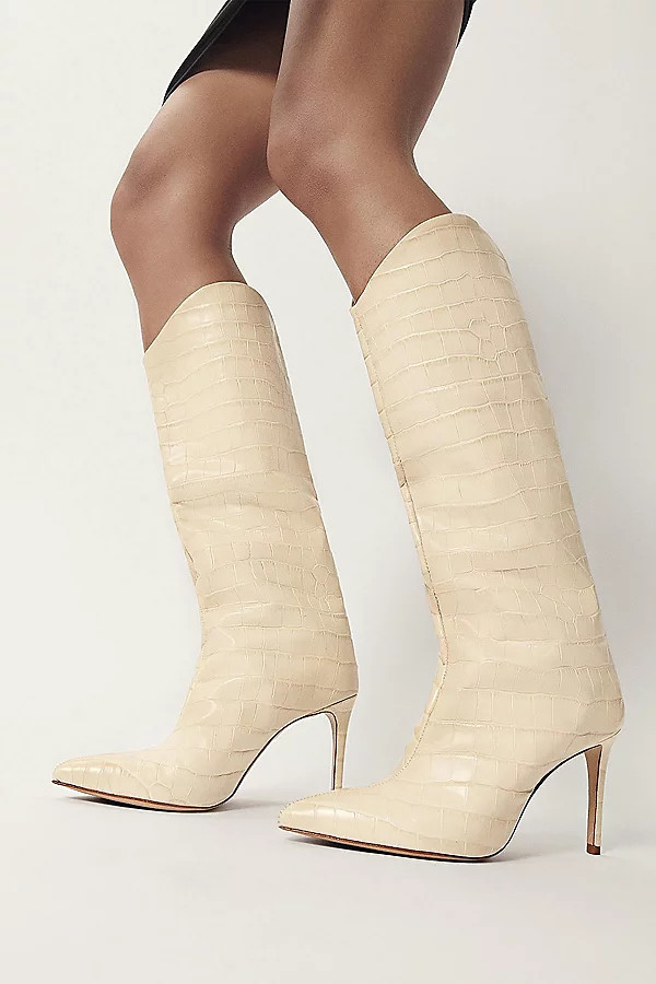 Schutz Maryana Knee-High Boot in Eggshell, Women's at Urban Outfitters | Urban Outfitters (US and RoW)