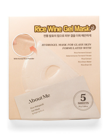 Set Of 5 Rice Wine Gel Masks for Women | Marshalls