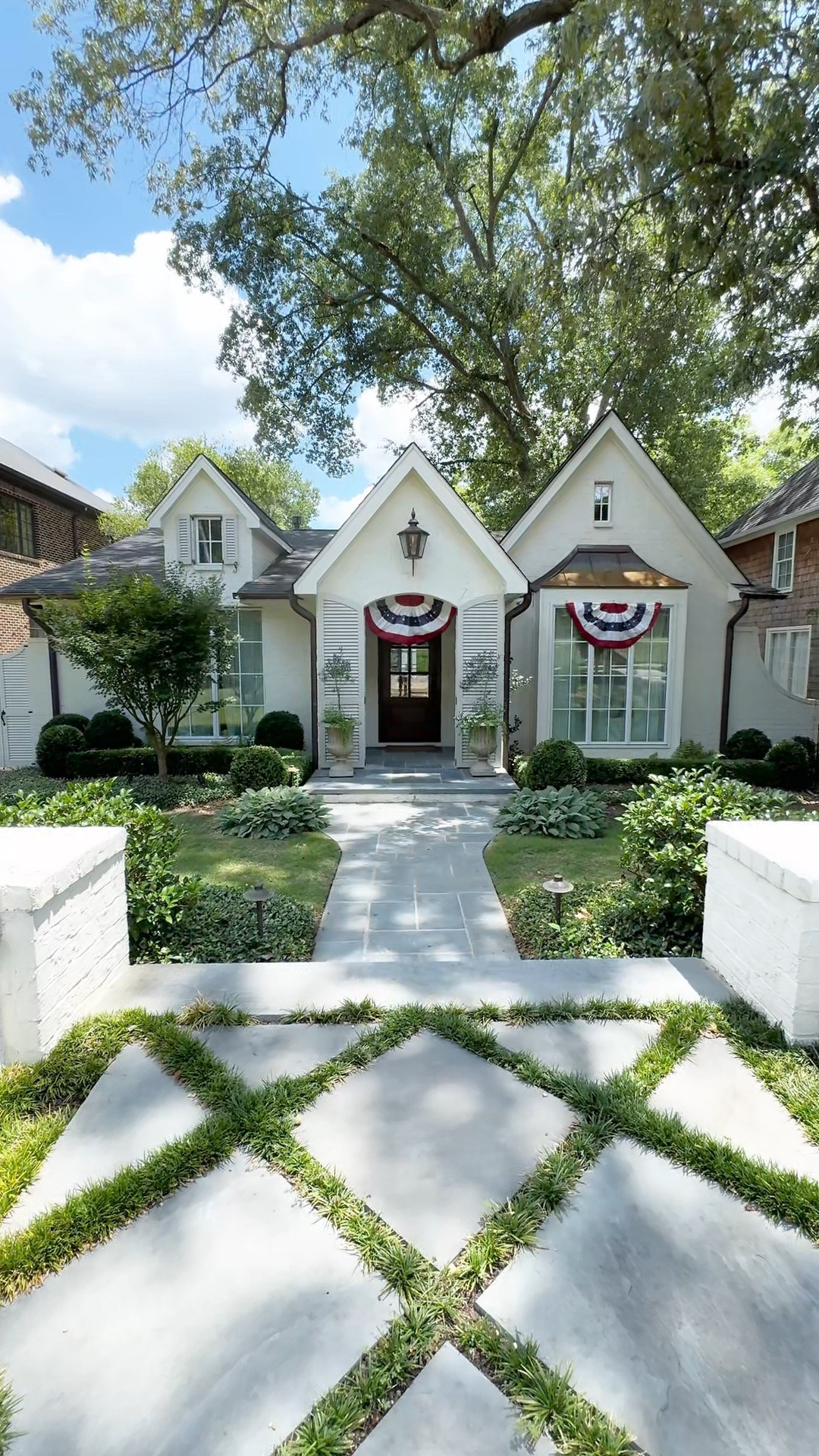 Happy Memorial Day! Our favorite white exterior and shutter color!