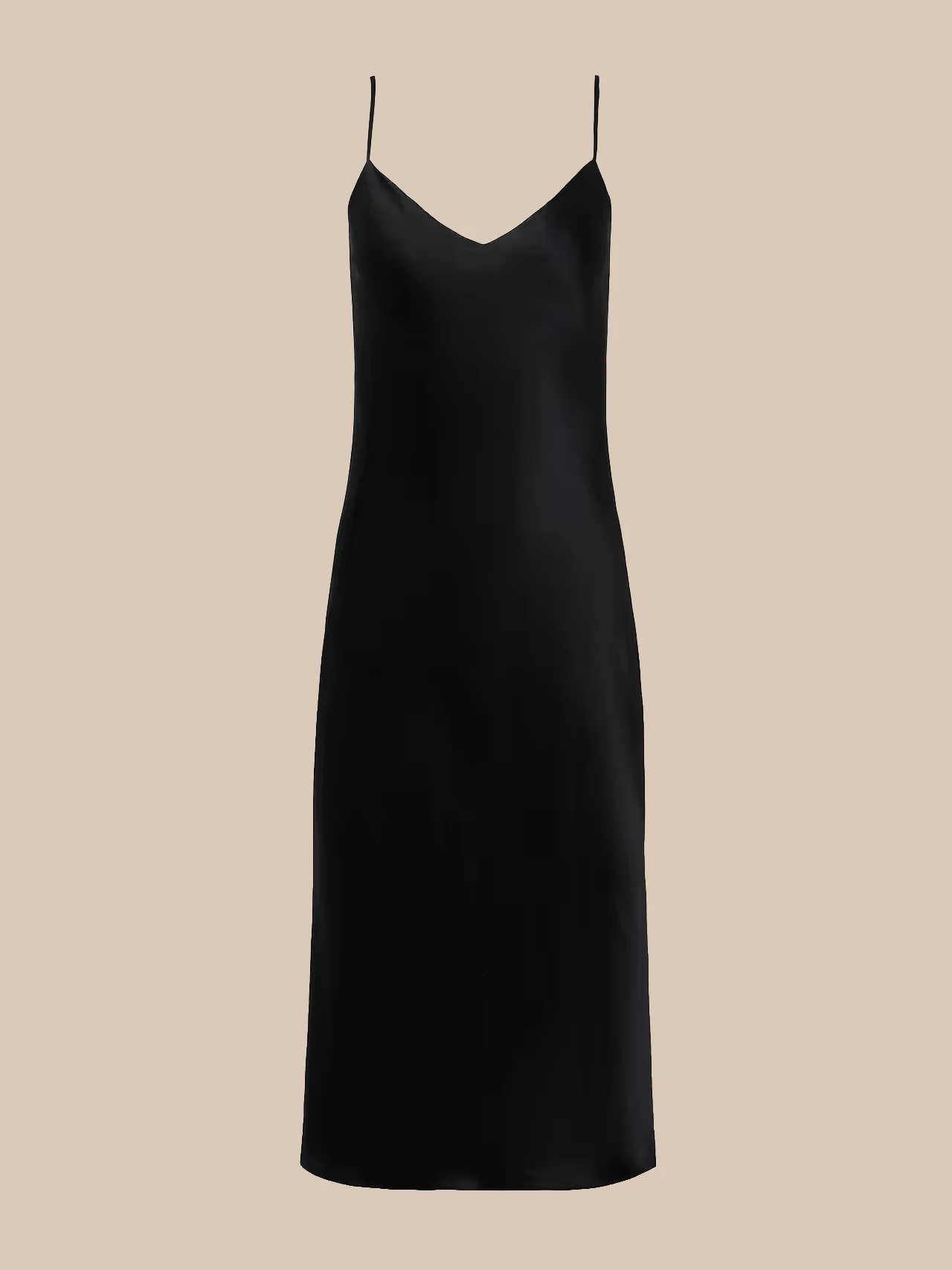 L'AGENCE Jodie Silk Slip Dress In Black | L'Agence