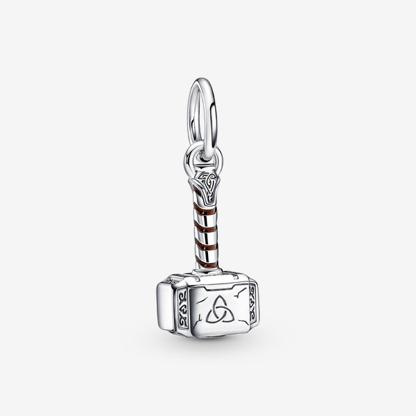 Pandora Marvel The Avengers Thor's Hammer Dangle Charm | Pandora US
