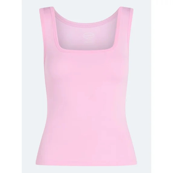 Scoop Women’s Square Neck Tank Top, Sizes XS-XXL | Walmart (US)