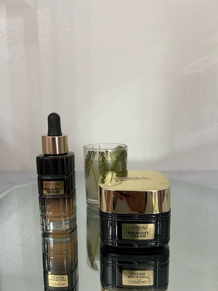 Age Perfect Cell Renewal Midnight Hydrating Serum and Renewal Midnight Cream by L'Oreal.

#LTKbeauty