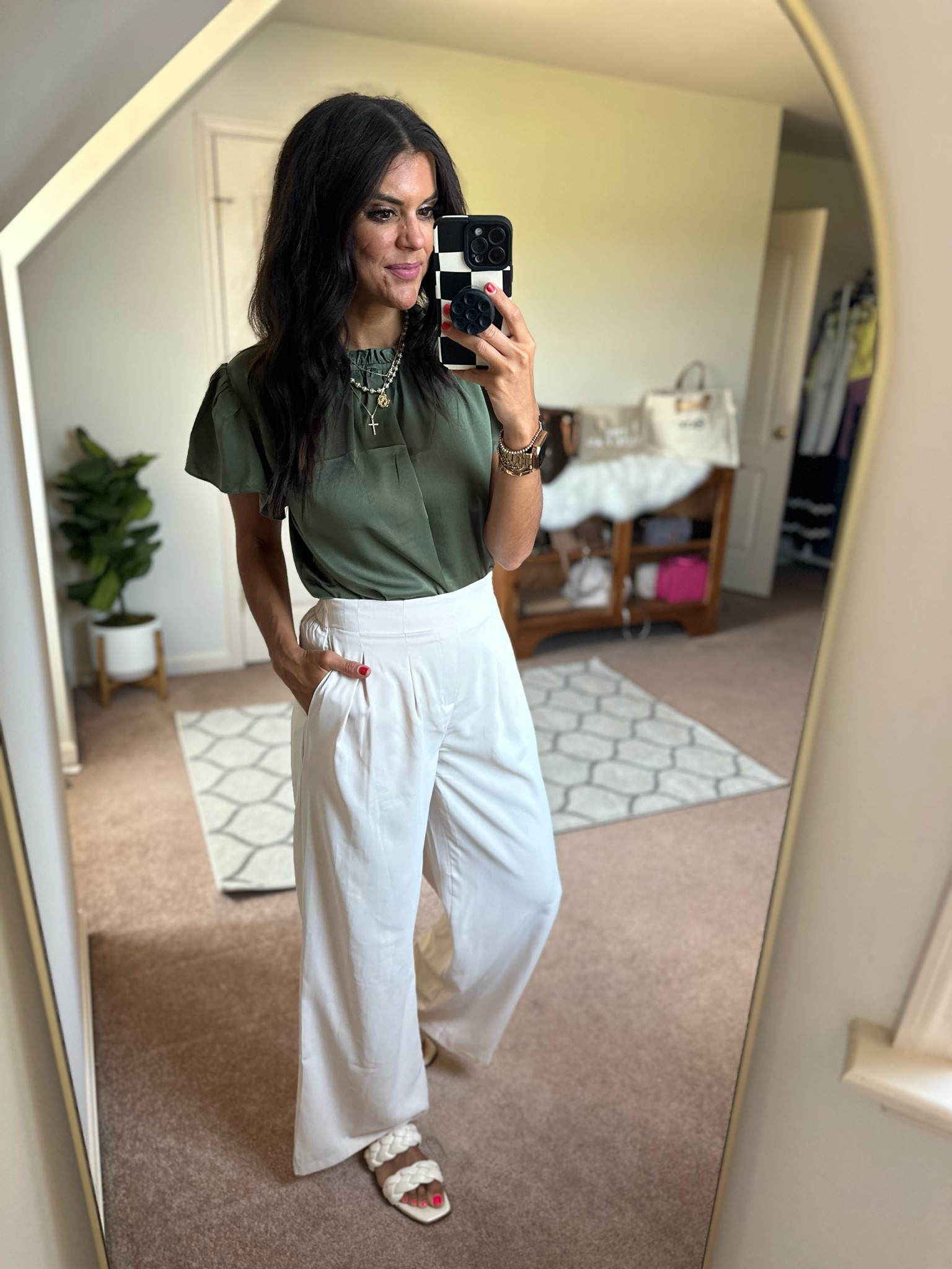 Summer wide leg trouser outfitt

#LTKSeasonal #LTKFindsUnder100