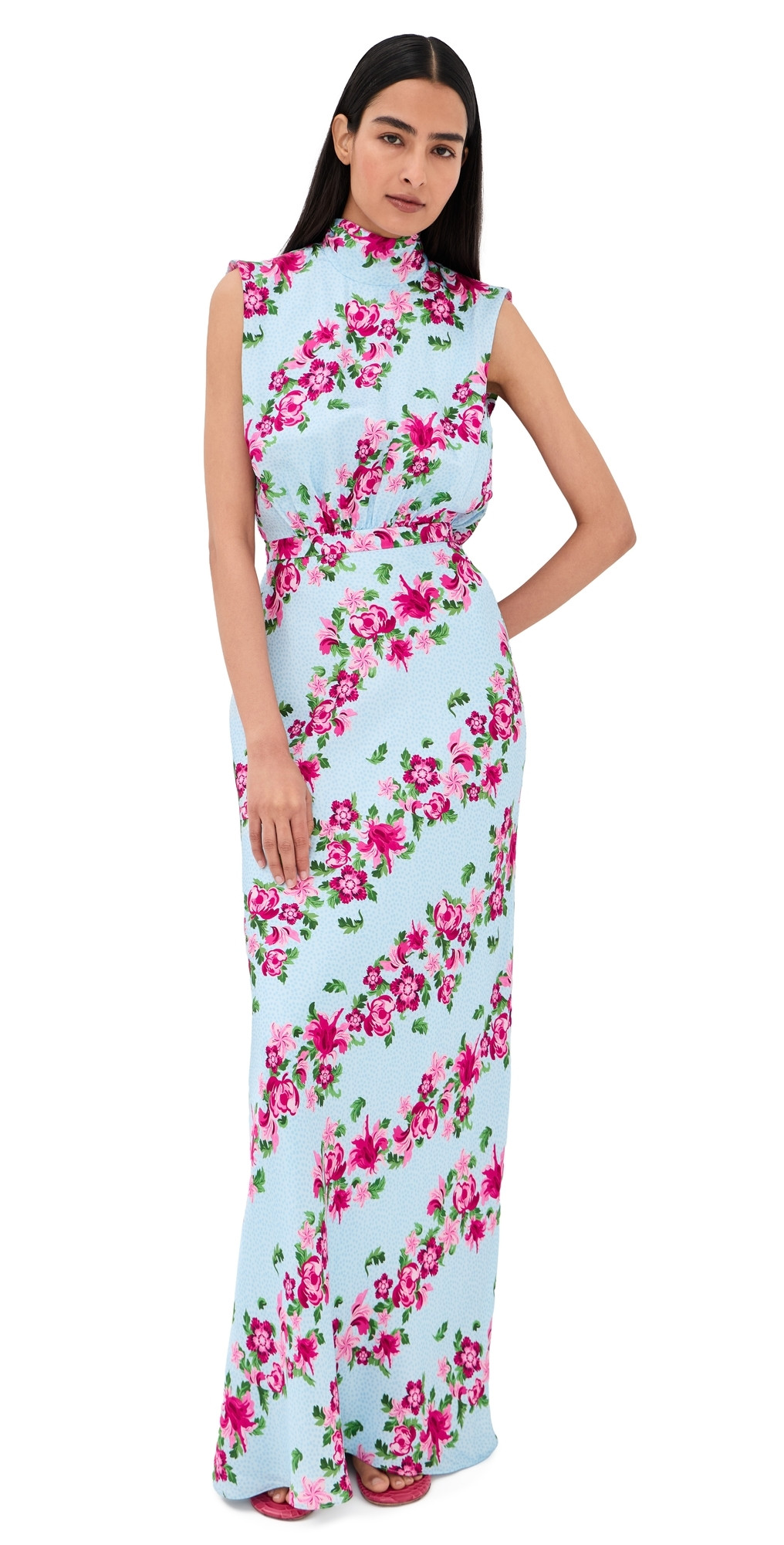SALONI Fleur Dress Bellis Stripe Plmt 2 | Shopbop