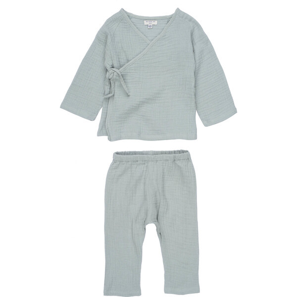 Jaden Kimono Set, Sage | Maisonette