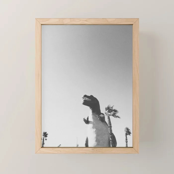 DINO / Cabazon Dinosaurs, California Framed Mini Art Print | Society6