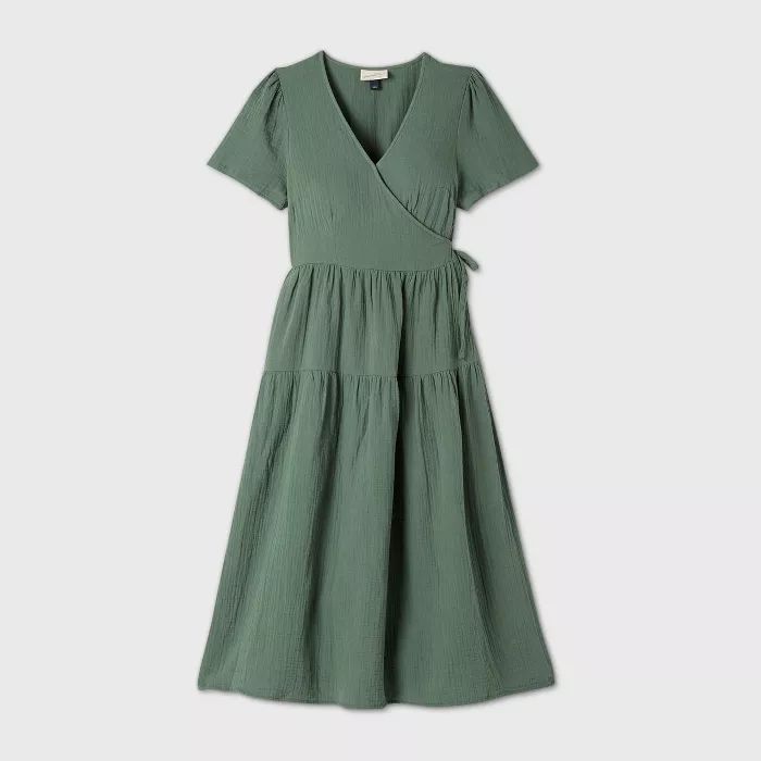Women's Short Sleeve Wrap Dress - Universal Thread™ | Target