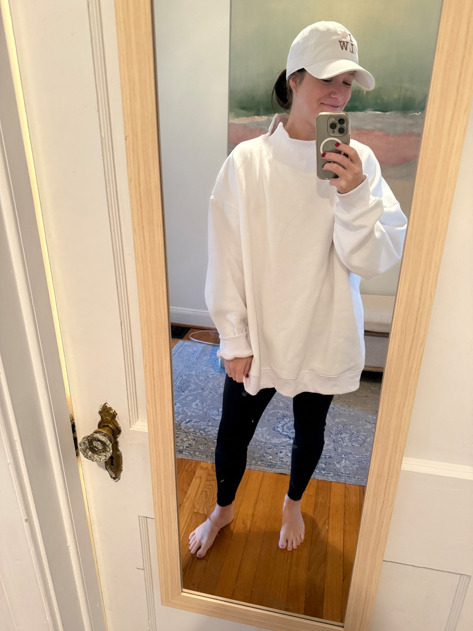 Back AGAIN in my absolute favorite sweatshirt - seriously about to get in every color (especially the butter yellow!!)

#LTKootd #LTKFindsUnder50 #LTKHoliday