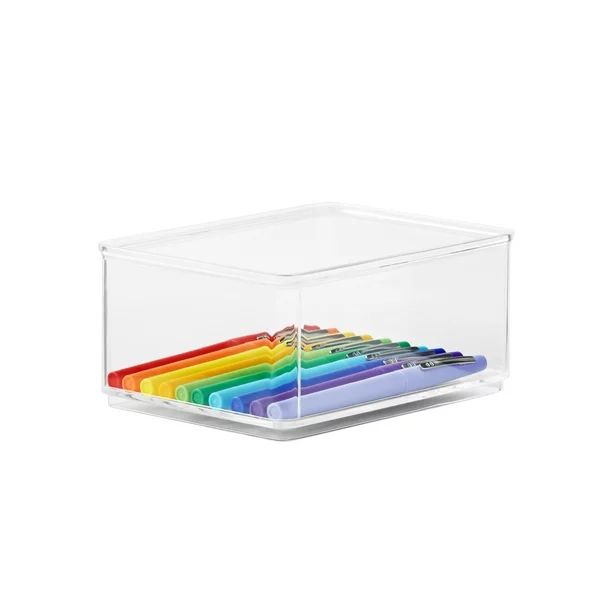 The Home Edit Medium 4- Piece Insert Bins Cabinet Organizer, Clear, 6.24" x 4.68" x 2.95" | Walmart (US)