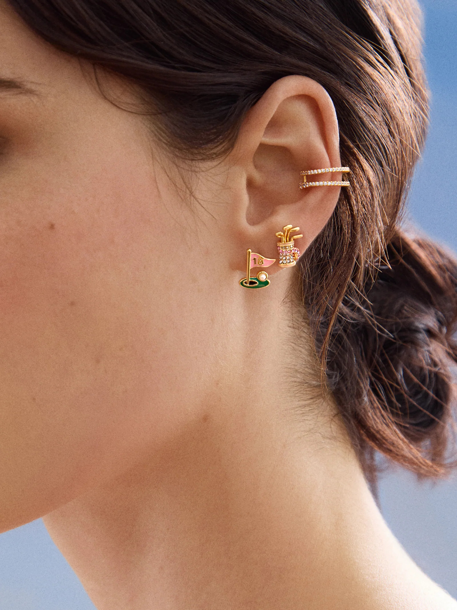 Hole in One Earring Set - Golf | BaubleBar (US)