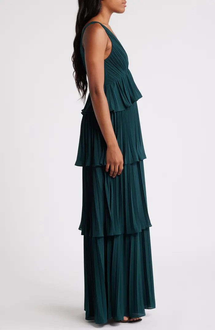 Tiered Gown Pleated | Nordstrom