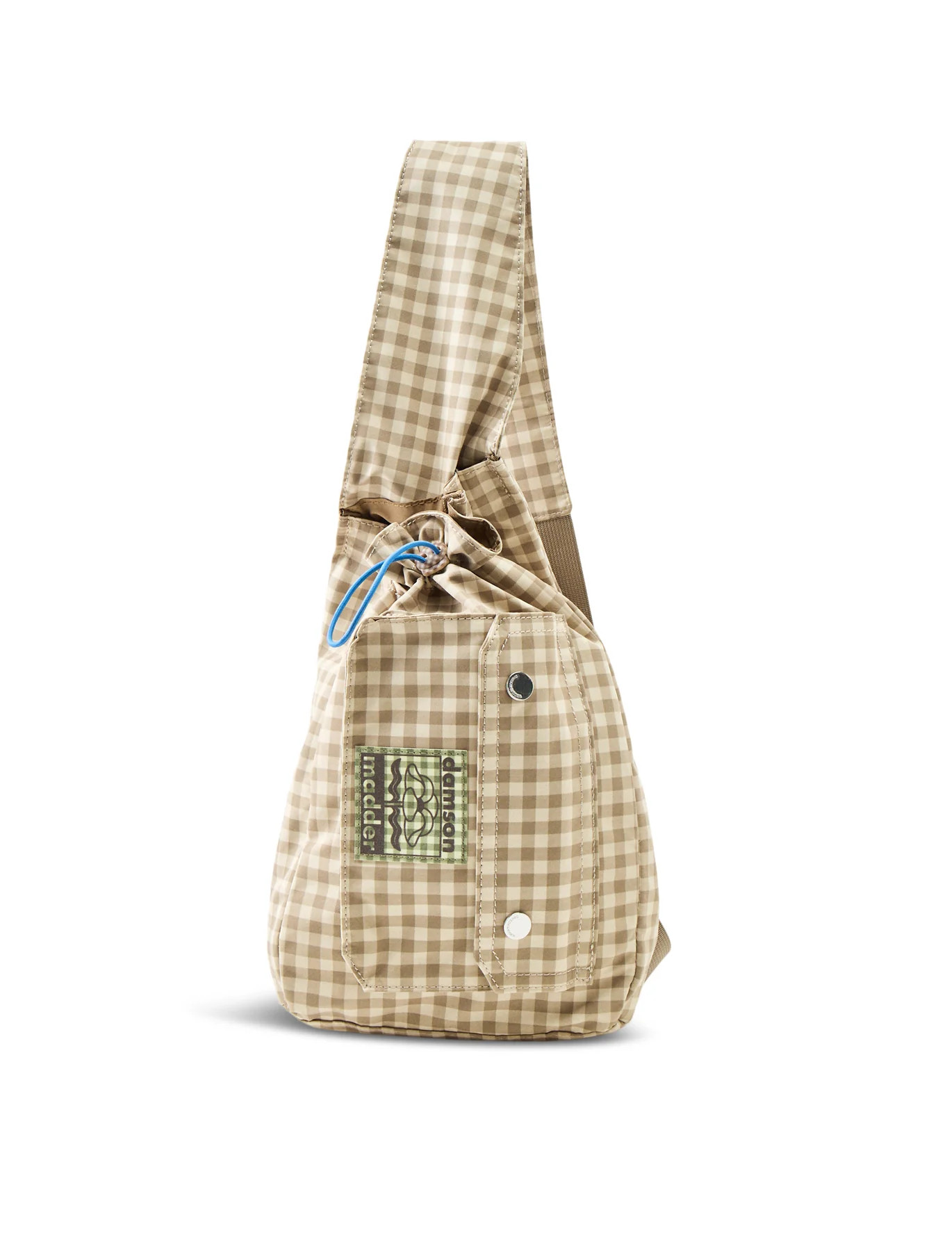 Matilda Gingham Crossbody Bag Brown | Fenwick UK