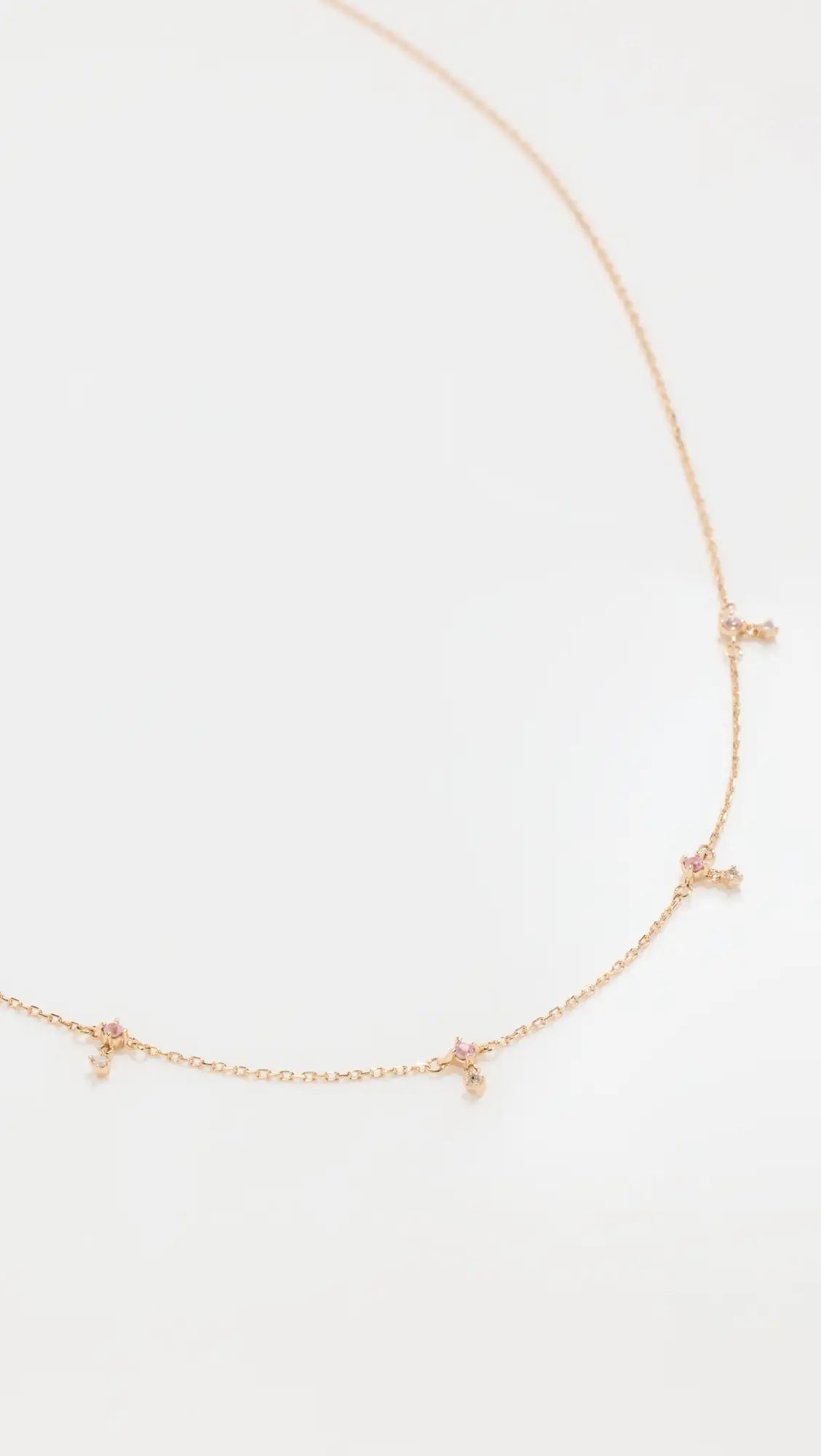 Adina Reyter 14k Diamond Drop Station Necklace | Shopbop | Shopbop