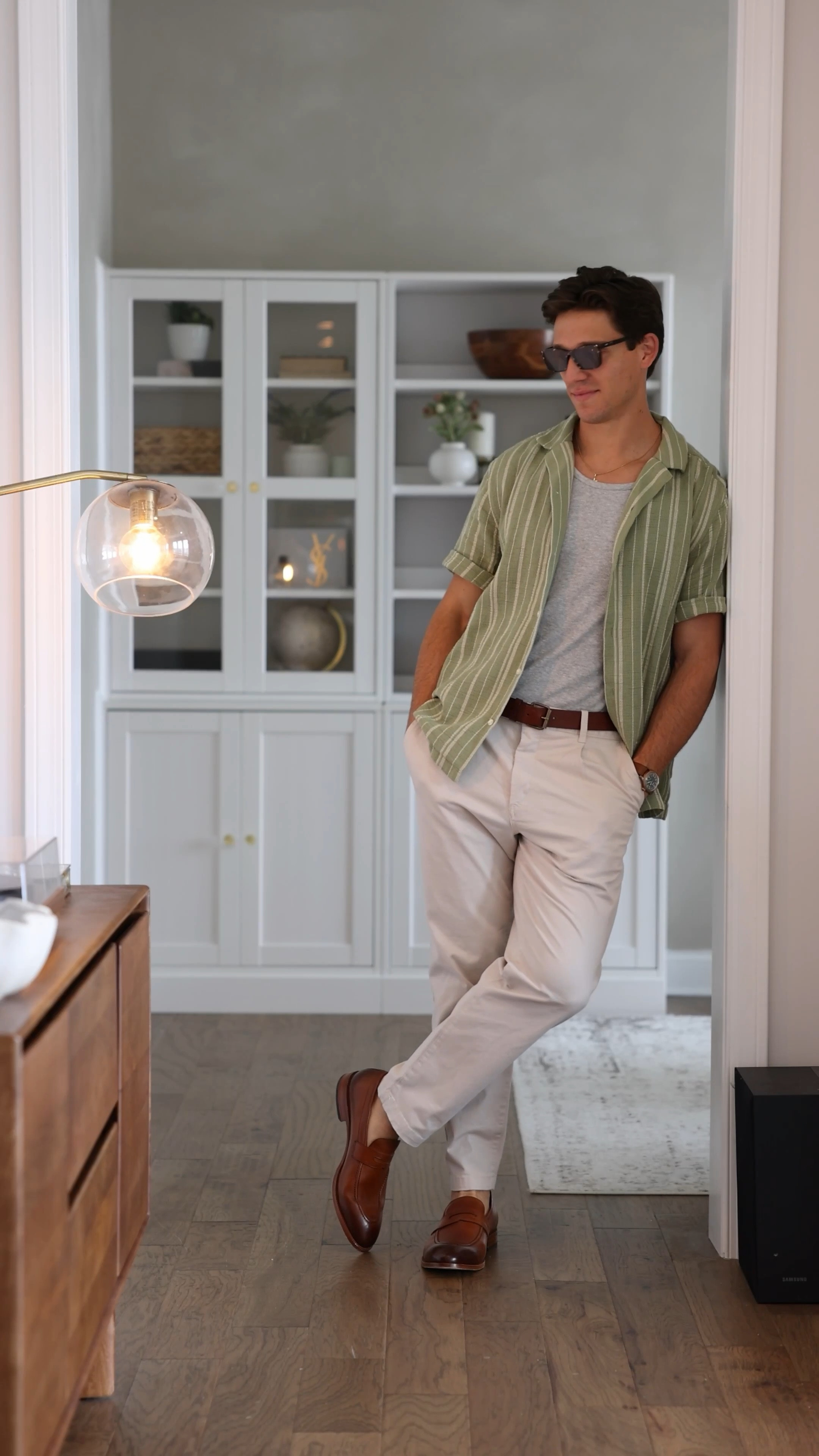 Three tips to improve your warm weather style:

1) no show socks are great for sneakers or loafers
2) polos are a simple substitute for tees, and they drastically improve an otherwise basic outfit
3) lightweight materials will keep you cool, which is especially helpful if you have to dress formal for something like a date or wedding

#LTKmens #LTKVideo #LTKSeasonal