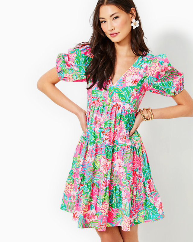 Nalani Short Sleeve Cotton Dress | Lilly Pulitzer