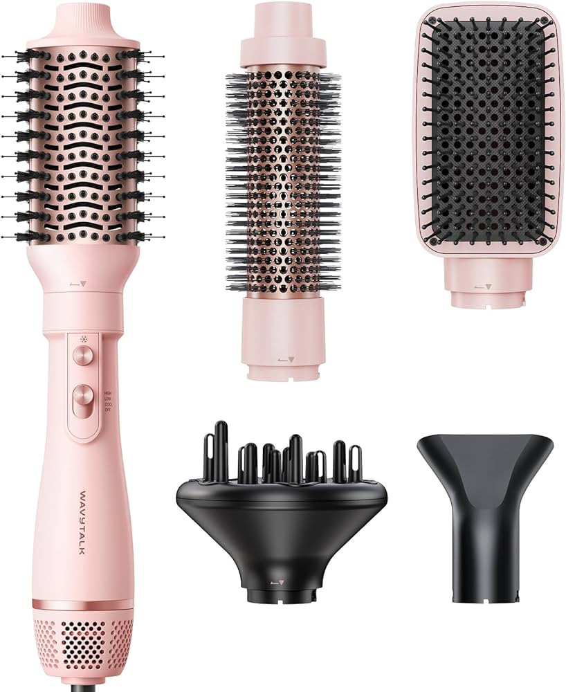 Blow Dryer Brush Set, Wavytalk Air Sculpt 5-in-1 Hot Air Brush Set, Multi Hair Styler for Salon B... | Amazon (US)