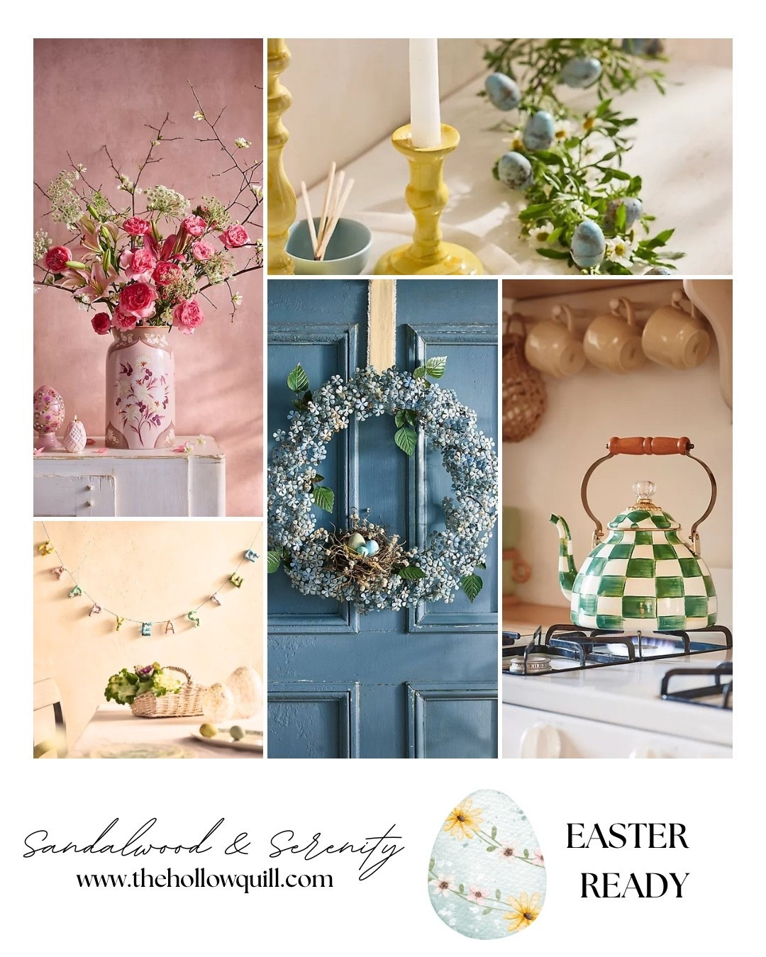 Easter at home should feel like fresh flowers on the counter, soft light through the kitchen window, and a kettle gently humming while you prep brunch 🤍🐣

This year I’m leaning into elevated spring details from Anthropologie — pieces that feel collected, romantic, and just a little storybook.

Hydrangea wreaths. Painted vases. Brass candlesticks. Soft pastels that don’t scream — they whisper.

Because we don’t do tacky baskets over here.
We do heirloom spring.

Everything is linked in LTK ✨

Save this for your Easter refresh + follow more.
@Anthropologie 
#eastersunday #cozyhome #homedecor

#LTKSeasonal #LTKmomlife #LTKHome