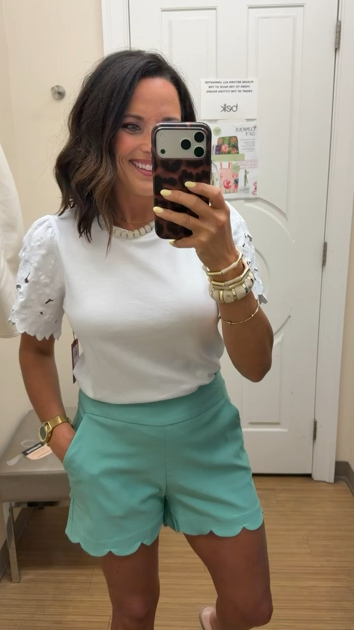 love this belk find🤩 the scalloped detail is so cute! 

belk top, scallop shorts, matching set look, casual chic outfit, summer outfit, everyday style

#belkstyle #ltkunder50 #summeroutfit #casualchic #everydayoutfit #affordablefashion