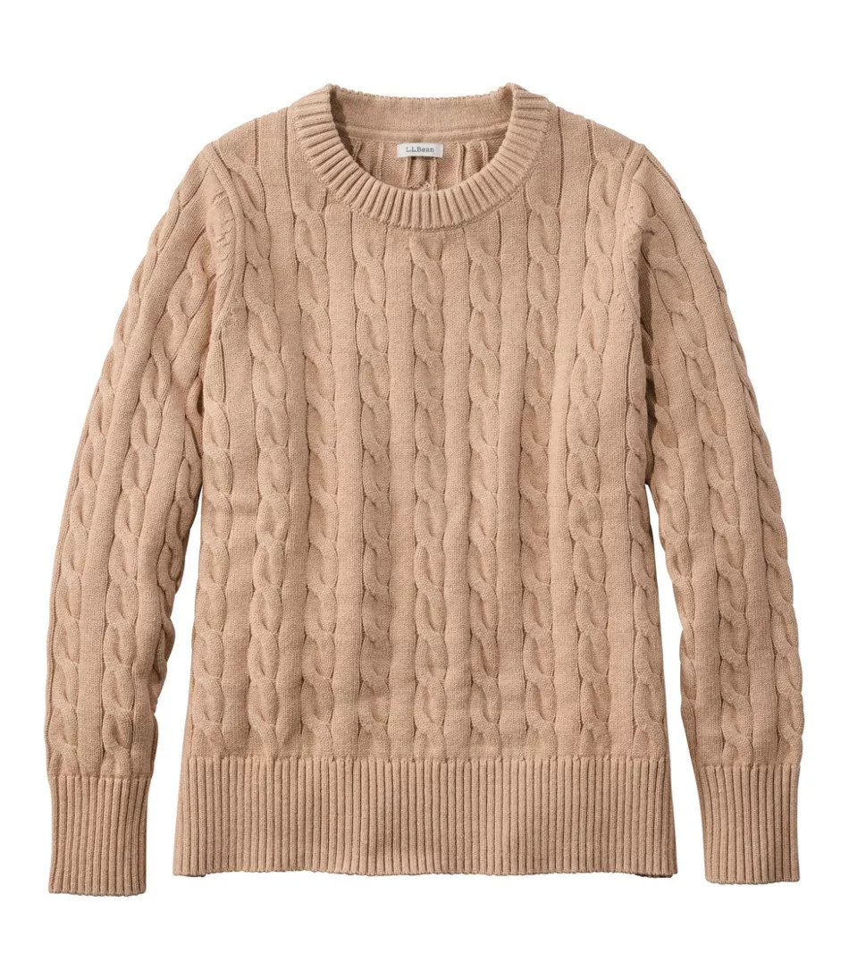 Women's The Original Double L® Sweater, Cable Crewneck | L.L. Bean