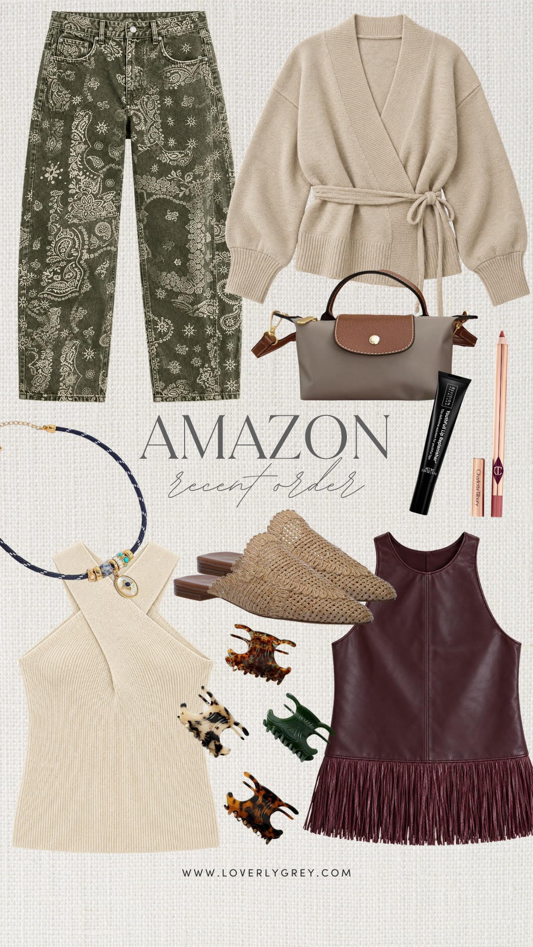 Sharing some things I recently ordered from Amazon! So excited to try these paisely printed jeans!

Loverly Grey, Amazon, Prime Day, fall outfit, barrel jeans, cardigan 

 #LTKSeasonal