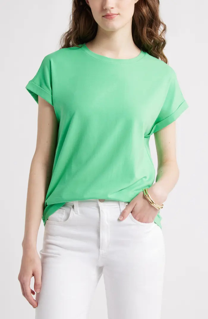 Cuff Sleeve T-Shirt | Nordstrom