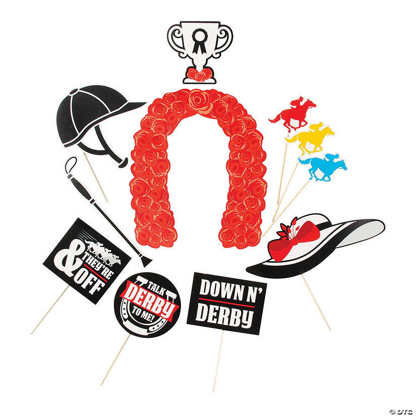 Derby Photo Stick Props - 11 Pc. | Oriental Trading Company