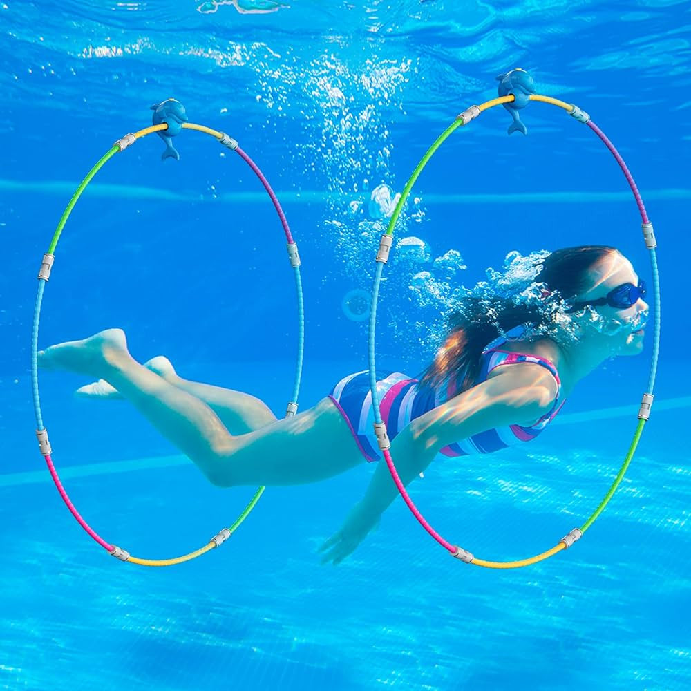 Pool Toys, Fun Swimming Pool Toys for Kids Diving Practice, Floating Toys for Kids Pool, Swim Thr... | Amazon (US)
