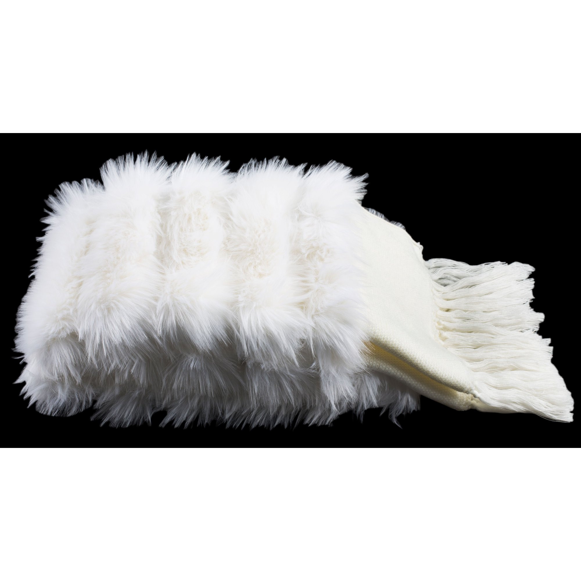 Safavieh Faux Fur Alexi 20" x 80" Solid Bed Throw Runner | Walmart (US)