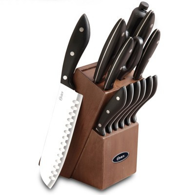 Oster 14 Piece Huxford Stainless Steel Block Cutlery Set | Target