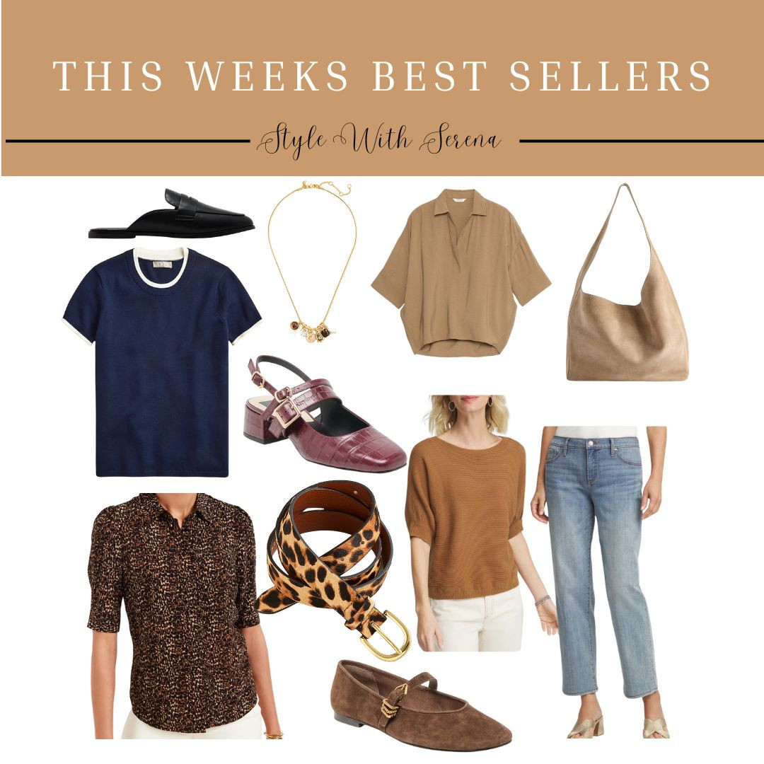This weeks best sellers 
fall fashion 
handbags 
flats 
leopard
jeans 
denim 

 #LTKSeasonal #LTKOver40 #LTKStyleTip