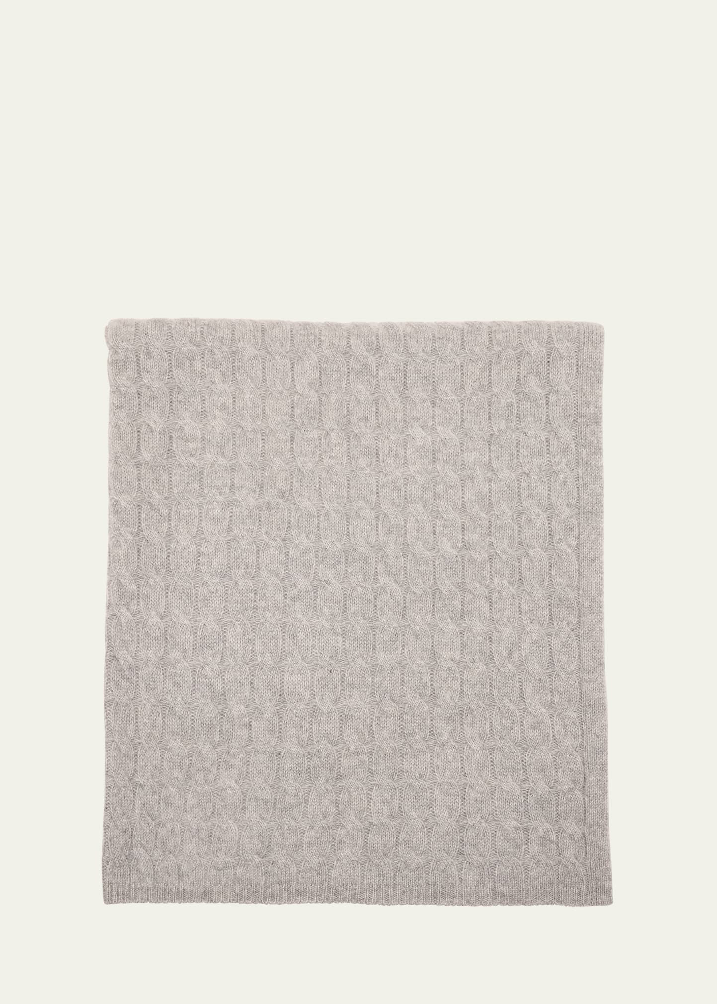 Sofia Cashmere Cashmere Cable Blanket | Bergdorf Goodman