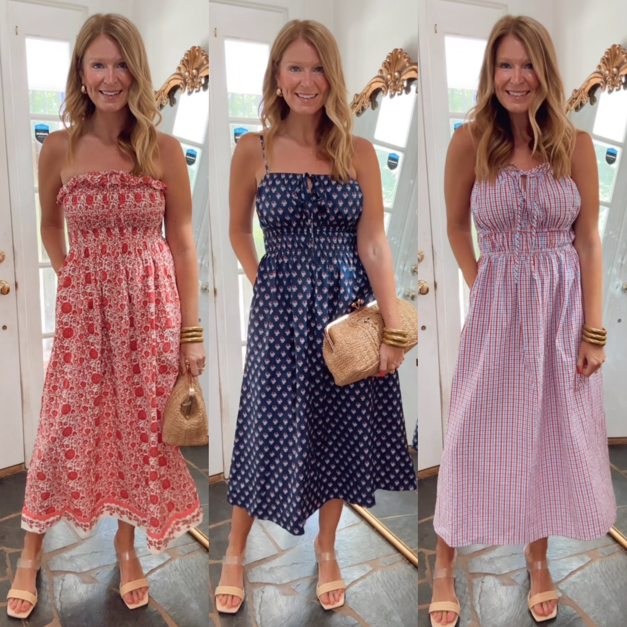Need a summer dress? Target has soo many new styles! Every color combo, every style, every length. And this straw clutch is really the perfect accessory.

#targetfinds #targetdress #summerdresses #targetstyle #summerstyles
