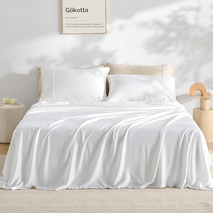 GOKOTTA FSC® Certified Bamboo Rayon Sheets Full Size, 15 Inch Pocket Fitted Sheet with Elastic C... | Amazon (CA)