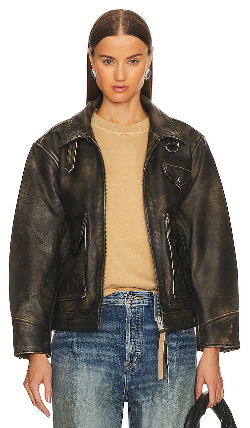 Found Leather Pocket Jacket in Black. Size S. Also in M, XS. | Revolve Clothing (Global)