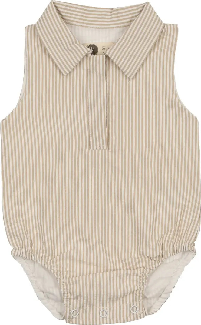 Kids' Cotton Blend Seersucker Romper | Nordstrom
