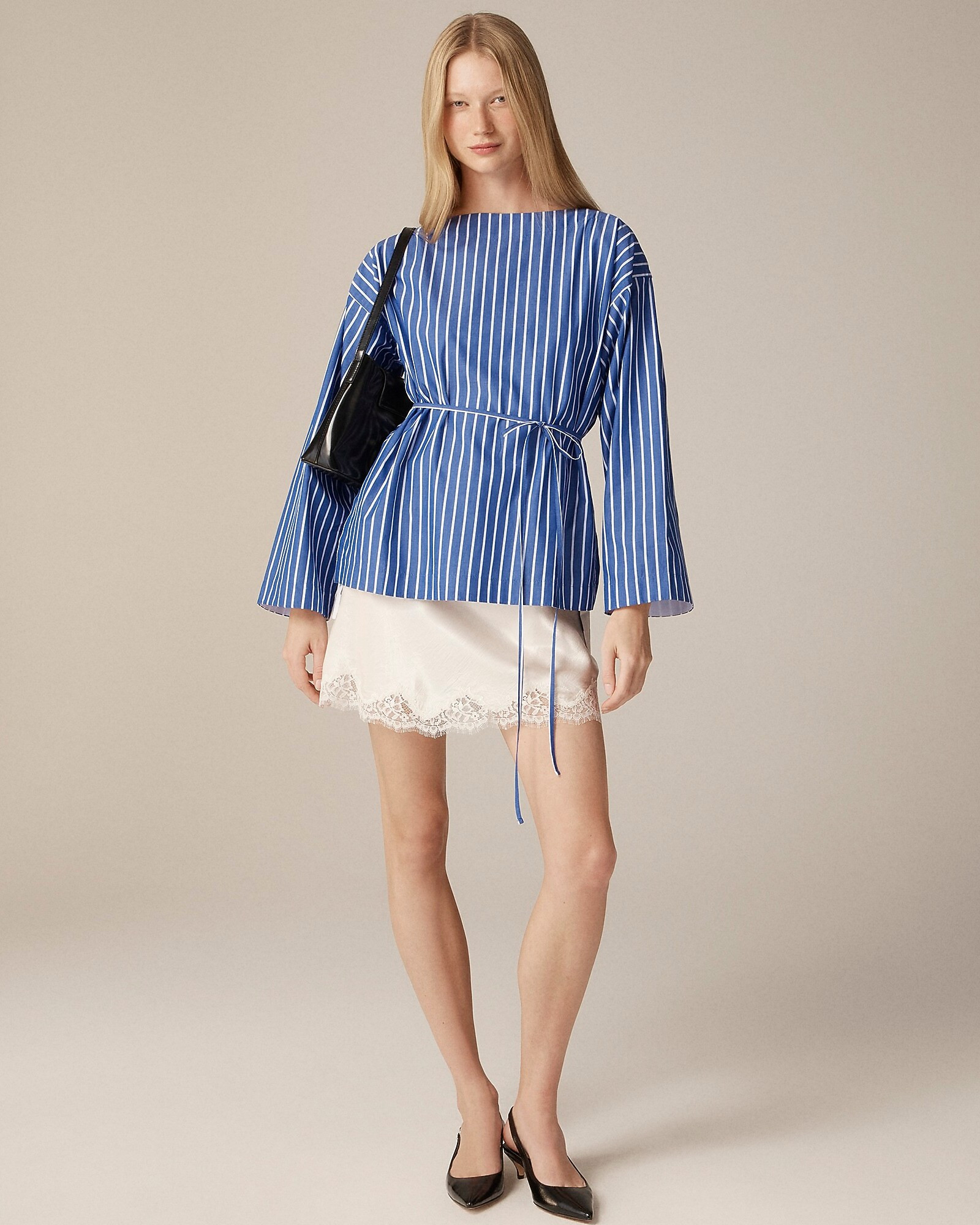 Ciel top in striped cotton poplin | J. Crew US